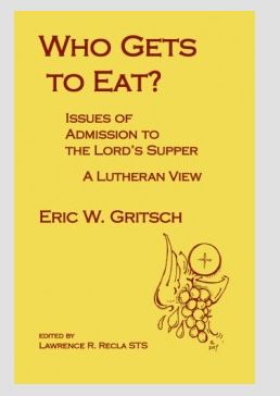 WHO GETS TO EAT? The Book By Dr. Eric W. Gritsch
